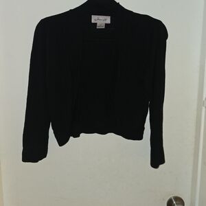 Jessica H Black Cropped Sweater | Y2K Early 2000s | Size Small